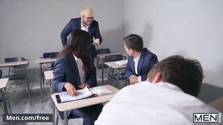 Men - Two students gets fucked by teacher