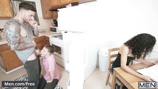 Men - Cute twink rides inked hunks cock - Jordan Levine, Timothy Drake