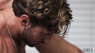 MEN - Police Chief Dom King Gives Twink Officer Joey Mills A Fuck Lesson For Being Naughty