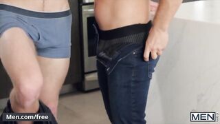 Men - Gay Couple Takes A Deep Sensual Anal Fuck In The Kitchen