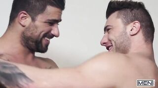 MEN - Athletic William Seed Gets His Ass Raw Fucked Until He And His Partner Cum All Over His Belly