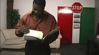 White perv gets black cock punishment