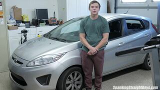 Straight Boy Spanked For Not Maintaining His Car