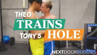 Hot Twink Rails Muscly BBC At Gym - Theo Brady, Tony Genius