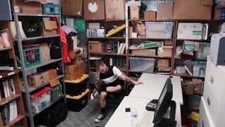 Security Guard Shoves His Cock In A Thief’s Mouth