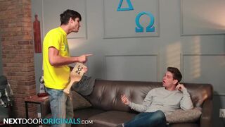 College Frat Guy Proves He Can Make Men Cum: Hot