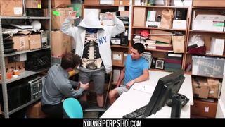 Two Straight Twinks Caught Fighting Threesome With Gay Cop