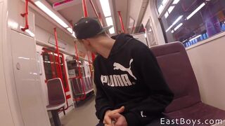 Jerking In the subway and handjob - Thomas Fiaty