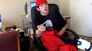 Hung Madrox and Dustin Kilimin smoke cigars and jerk off