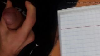 Right in class cumming a lot of cum !!!