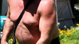 Big hairy Gay men man muscle bear Muscle daddy Bodybuilder