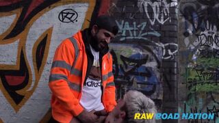 2 TRADIES - I GRAFFITI COCKNEY THUG GETS STOPPED IN HIS TRACKS....