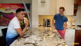 NEXTDOORTWINK Little Stepbrother Caught Watching, Joins In