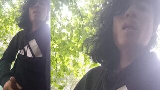 Adidas boy Jon Arteen takes selfies, jerks his cock, precum flows from his juicy glans, the horny cutie squirts cum while moanin