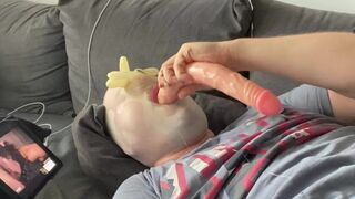 The Deep-Digger - Right down my Throat with Latex Glove over my Face