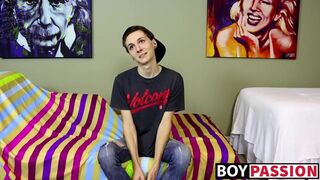 Lovely Trey Bentley really enjoys jacking off for the guys