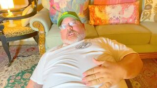 John Deere fat farmer has ass orgasm and handsfree load