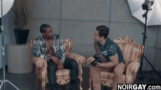 Black gay celebrity fucked by hot journalist