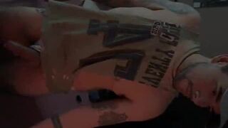 Tattoo Boy Jerking on Webcam