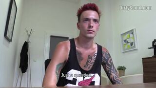 DIRTY SCOUT 141 - Tattooed Punk Gets A Good Sum Of Cash To Get Ass Fucked By An Agent