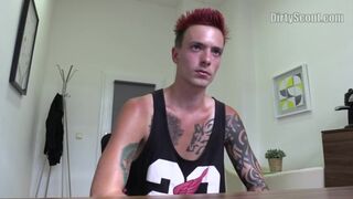 DIRTY SCOUT 141 - Tattooed Punk Gets A Good Sum Of Cash To Get Ass Fucked By An Agent
