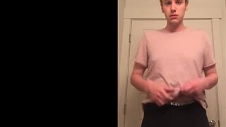 Blonde Twink Cums & Shows off Tight Hole