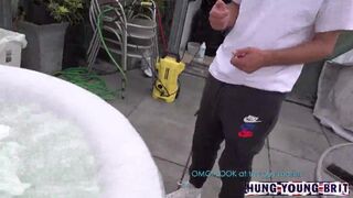 The Heatwave across Europe has made us all seek water and they got a blow up Jacuzzi on the roof