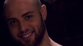 Shower Str8 Brendan Phillips shower fucked by Ethan Slade