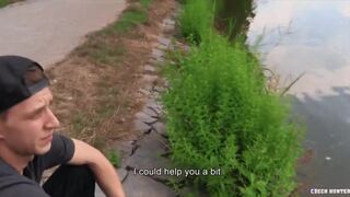 CZECH HUNTER 552 - Cute Twink Patrick Sucks A Stranger's Cock And Gets His Ass Stretched For Money