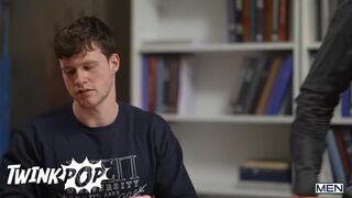 Finn Harding Fucks Both His Professor Michael Boston And Troye Dean On The Table