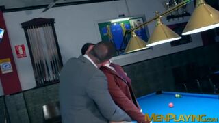 Classy bearded hunk doggystyle fucks man in suit Lukas Daken