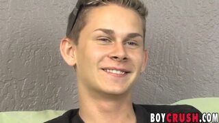 Cute Seth Serenity shoots hot cum after hot solo wanking