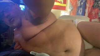 Tighty Whitey Underwear Golf Daddy Shoots huge load