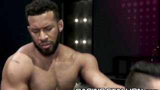 Hot Muscle Hunk Latino & Black Daddy Hot Rough Sex