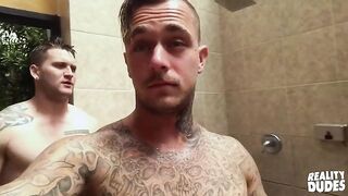 Real DUDES - Allen Lucas & Brian Michaels Do Foreplay In The Pool And Fuck In The Shower Room