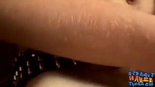 Tattooed straight bloke cums in a solo