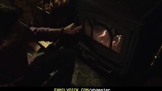 Daddy warms up his wet bottom boy by fucking him hard