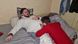 Bears Sucking Each Other's Cocks in Pajamas