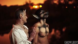 Daddy Barebacks Werewolf Furry - Cartoon Yaoi Gay Transformation Cum Inside