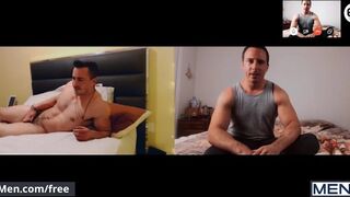 Men - Reese Rideout Gives Newbie Joey Steel Some Tips Over A Video Call But The Duo Becomes Horny