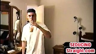 Str8 amateur 21yo boi gets gay HJ at home by neighbor