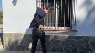 Jack Davis barebacked by blonde Mitch Schif and 2 other guys