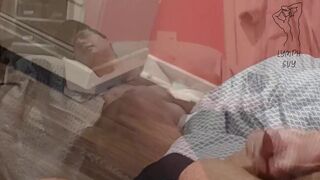 Handicap Shows off His impressive Cumshots Skills