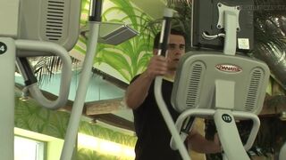 Sexy gym buddies decide to have a hot anal fuck