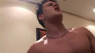 Horny dudes fuck and suck each others cock on the floor