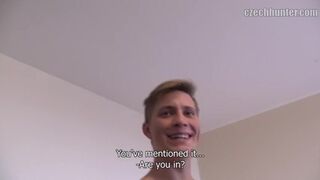 CZECH HUNTER 391 - Buff Jock Sucks Dick And Takes It Raw To Pay His College Loan