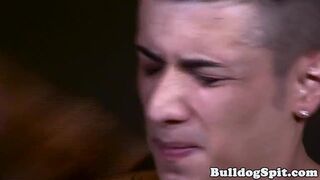 Submissive twink wanks cumload while assfucked