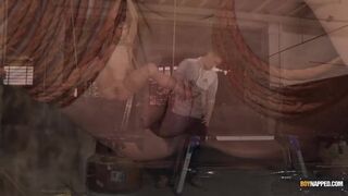 Naughty dom Ashton Bradley anal torments twink Casper Ellis