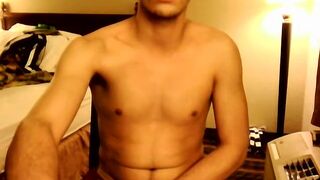 Tristan Hallister wanks his beautiful cock for the camera