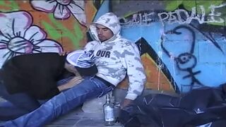 77 the blond twink FLO CARRERA fucked striaght homelesse boy